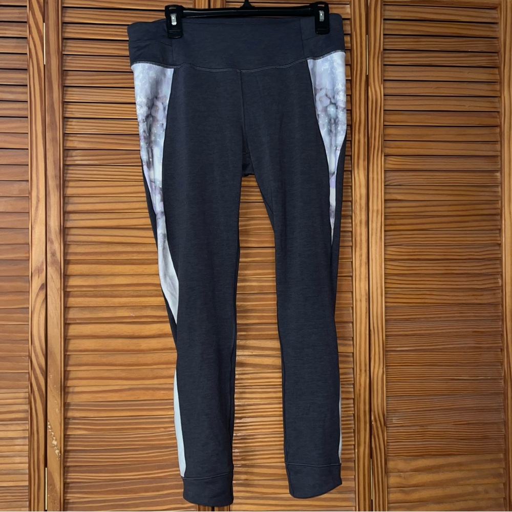 Calia Gray Leggings with Side Pattern Ankle Zippers Size‎ Large